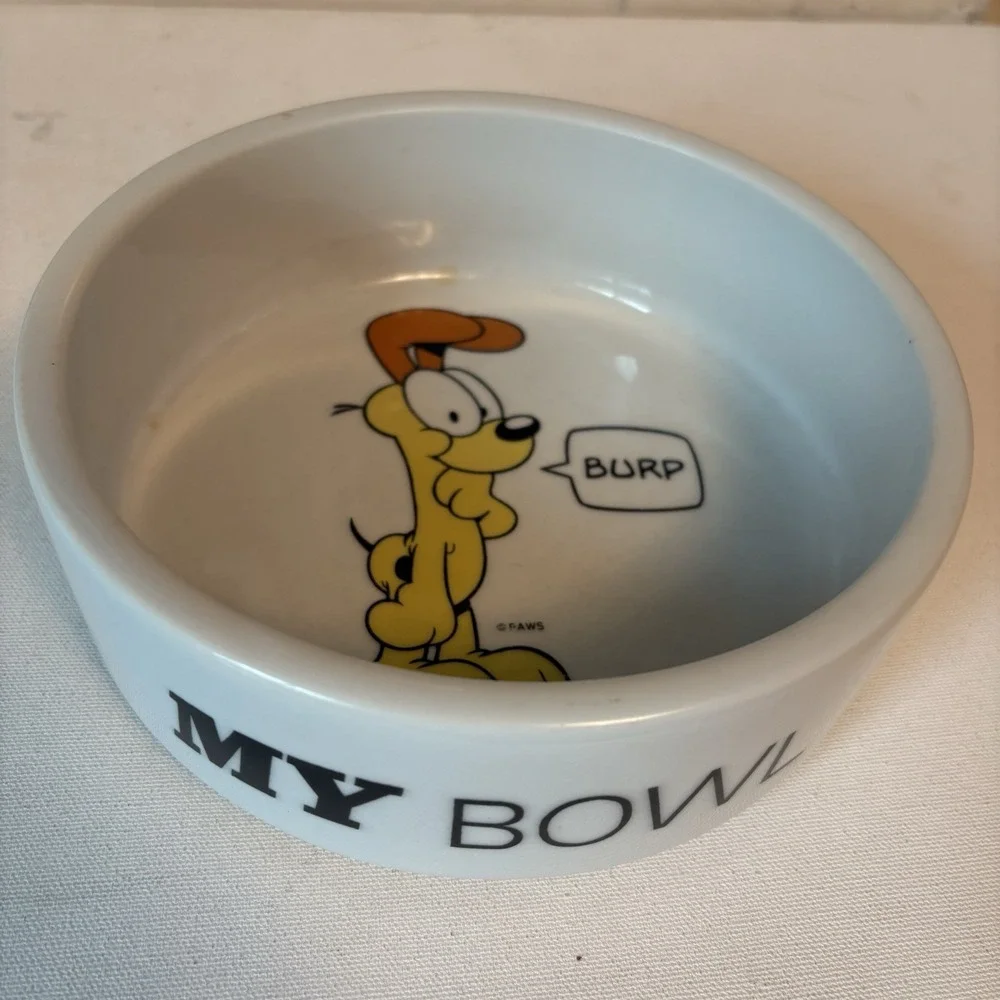 VINTAGE Pet Bowl Garfield Odie 